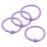 Uxcell Loose-Leaf Binder Rings 30mm/ 1.18 Metal Book Ring Purple 4Pack