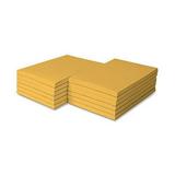 Colored Memo Note Pads Glued on Top - Ultra Orange - Size 4 x 6 - 50 Sheets Per Pad 10 Scratch Pads Per Pack