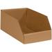 Box Partners Open Top Bin Boxes 6 x 9 x 4 1/2 Kraft 25/Bundle BINBIN69K