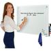 Global Industrial 695497 Magnetic Glass Whiteboard White - 36 x 24 in.