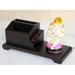 eSplanade Wooden Ganesh Desk Organiser Pen Stand Business Card Holder