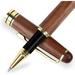 Luxury Walnut Ballpoint Pen Writing Set - Elegant Fancy Nice Gift Pen Set for Signature Executive Business Office Supplies - Gift Boxed with Extra Refills (Black)