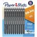 Paper Mate InkJoy Gel Pen - 0.7 mm Pen Point Size - Retractable - Black Gel-based Ink - Black Barrel - 10 / Pack | Bundle of 5