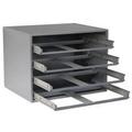 Durham Slide Rack 303-95 - For Large Compartment Storage Boxes - Fits Four Boxes