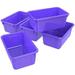 Storex 62419U05C Classroom Small Cubby Bin Purple - Pack of 5