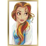 Disney Beauty And The Beast - Belle - Stylized Wall Poster 14.725 x 22.375 Framed