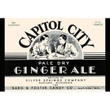 Buyenlarge 'Capitol City Pale Dry Ginger Ale' Vintage Advertisement in White | 24 H x 36 W x 1.5 D in | Wayfair 0-587-33429-0C2436