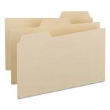 Manila Card Guides 1/3-Cut Top Tab Blank 5 X 8 Manila 100/box | Bundle of 2 Boxes