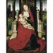 Memlinghans (1433-1494). Madonna. 1475. Spain. Granada. Royal Chapel. Renaissance Art. ; Flemish Art. Painting. ï¿½ Aisa/Everett Collection (3962) Poster Print (18 x 24)