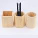 D-GROEE Wooden Desk Pen Pencil Holder Stand Multi Purpose Use Pencil Cup Pot Desk Organizer