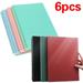 1/3/6 Pcs Spiral Notebook Solid Color College Ruled 80 Sheets -160 Pages Journals for Study and Notes 1 Pcs Candy Powder