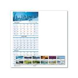 Recycled Scenic Landscapes Three-Month/Page Wall Calendar 12.25 x 26 2021-2023