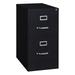 Hirsh 22 Deep 2 Drawer Letter Width Vertical File Cabinet Commercial Grade Black