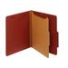 Office Depot Double Pocket Insertable Plastic Divider 5-Tab 1 Pressboard Divider 100% Recycled Red 10 pk OD23775R