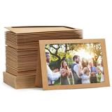 48 Pack Kraft Paper Photo Insert Cards with Envelopes 4x6 Paper Frames Photo Card Holder Inserts Greeting Cards for Photos Memories Blank Inside (4 x 6 In) Brown