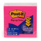 Post-It Pop-Up Notes. Ultra Colors. 3 x 3 inches. 3 pack