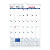 Brownline Twin-Wirebound Wall Calendar One Month per Page 8 x 11 White Sheets 12-Month (Jan to Dec): 2023 (C171101)