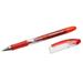 AbilityOne 7520015005213 SKILCRAFT AlphaElite Gel Pen Stick Medium 0.7 mm Red Ink Red/Clear Barrel Dozen