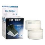 Slp-Flw Self-Adhesive File Folder Labels 0.56 X 3.43 White 130 Labels/roll 2 Rolls/box | Bundle of 2 Boxes