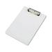 Acrylic Clipboard 1/2 Capacity Holds 8-1/2w x 12h Clear