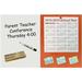 uOffice Dual Bulletin Dry Erase Board 23.6 x 35.4 Orange