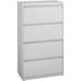 Scranton & Co 30 4-Drawer Modern Metal Lateral File Cabinet in Light Gray