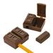 Chocolate Bar Pencil Sharpener W/Eraser - Stationery - 12 Pieces
