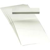 Smead Replacement Label Inserts - Blank Tab(s)3.25 Tab Width - White Poly Tab(s) - 100 / Pack | Bundle of 2 Packs