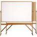 Ghent s Wood 4 x 6 Reversible Cork Bulletin & Whiteboard in Natural