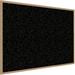 Ghent s Wood 4 x 5 Rubber Bulletin Board with Wood Frame in Speckled Tan