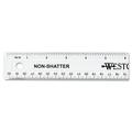 Non-Shatter Flexible Ruler Standard/metric 12 Long Plastic Clear | Bundle of 2 Each