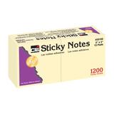 Sticky Notes 3 x 3 Inch 100 Sheets/Pad Yellow 12 Pads | Bundle of 2 Packs