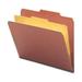 Folders- Letter- 1 Partition- 2in. Expansion- Letter- Red