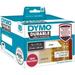 Dymo LabelWriter ID Label 0.98 Width x 3.50 Length - Rectangle - White - Polypropylene - 700 / Roll - 700 Total Label(s) - 1 / Each