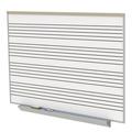 Ghent s Ceramic 4 x 8 A2M Mag. Music Staff Whiteboard Set in White