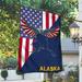 FLAGWIX American Flag - Alaska Flag American Eagle Alaska Flag TRL1430Fv32 - House Flag (29.5 x 39.5 )