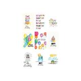 Better Office Products Happy Birthday Cards 99-Pack 4 x 6 Fun & Chic Hand Drawn Designs on Heavyweight Textured Cardstock for All Ages Blank Inside with 99 Envelopes