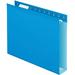 Extra Capacity Reinforced Hanging File Folders With Box Bottom Letter Size 1/5-Cut Tab Blue 25/box | Bundle of 5 Boxes