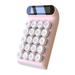 Retro Calculator Mechanical Keyboard Portable Computer 10 Digit LCD Display Financial Office Fashion Calculator-Pink