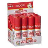 Moore Jumbo Stick Glue All Purpose Glue Sticks Strong Hold Easy Stick Quick Drying Non-Toxic Scrapbooking Supplies for Home School and Office 12 Pack