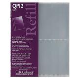 C.R. Gibson Pocket Page Refills for QP12 Recipe Books