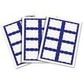 C-Line Name Tag Label Sheets for Laser/Inkjet Printers Blue Border Peel & Stick 8/Sheet 3-3/8 x 2-1/3 200/BX 92365
