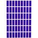 Royal Green Identification Tags Sticker Label Rectangle 1 inch x 3/8 inch in Royal Blue 5400 Pack