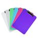 JAM Paper & Envelope Plastic Clip Boards Multicolor Clipboards 9 x 12.5 in 6 per Pack