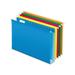 Extra Capacity Reinforced Hanging File Folders with Box Bottom Legal Size 1/5-Cut Tab Assorted 25/Box