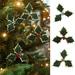 D-GROEE 20Pcs Simulation Leaf with Fruits Anti-fade No Watering Realistic DIY Artificial Holly Berries Christmas Leaves for Party