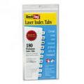 2Pc Redi-Tag Laser Printable Index Tabs 7/16 Inch White 180/Pack