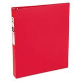 Economy Non-View Binder With Round Rings 3 Rings 1 Capacity 11 X 8.5 Red (3310) | Bundle of 2 Each