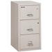 FireKing 3-Drawer Vertical Safe-In-A-File Cabinet 31 Depth Legal Size 1-Hour Fire Resistant Impact Rated Cabinet High-Security Keylock 30 Min. Protection for Media Files Platinum