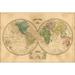 24 x36 Gallery Poster Mappa-mundi map of the world 1868 in Portuguese